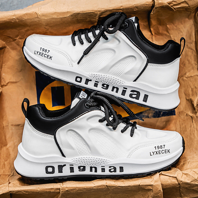 2026 spring new men's fashionable and stylish agnes shoes, height-increasing dad sneakers, trendy online bestseller, casual skate shoes for men