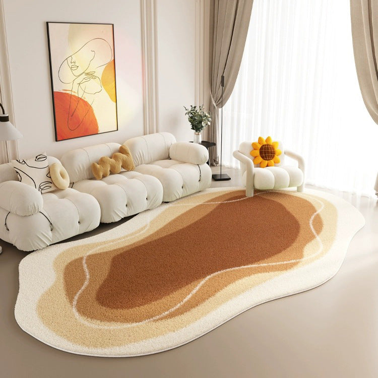 Living room carpet fall and winter cream style imitation cashmere bedroom bedside accessible luxuryclassy sofa coffee table special-shaped non-slip floor mat