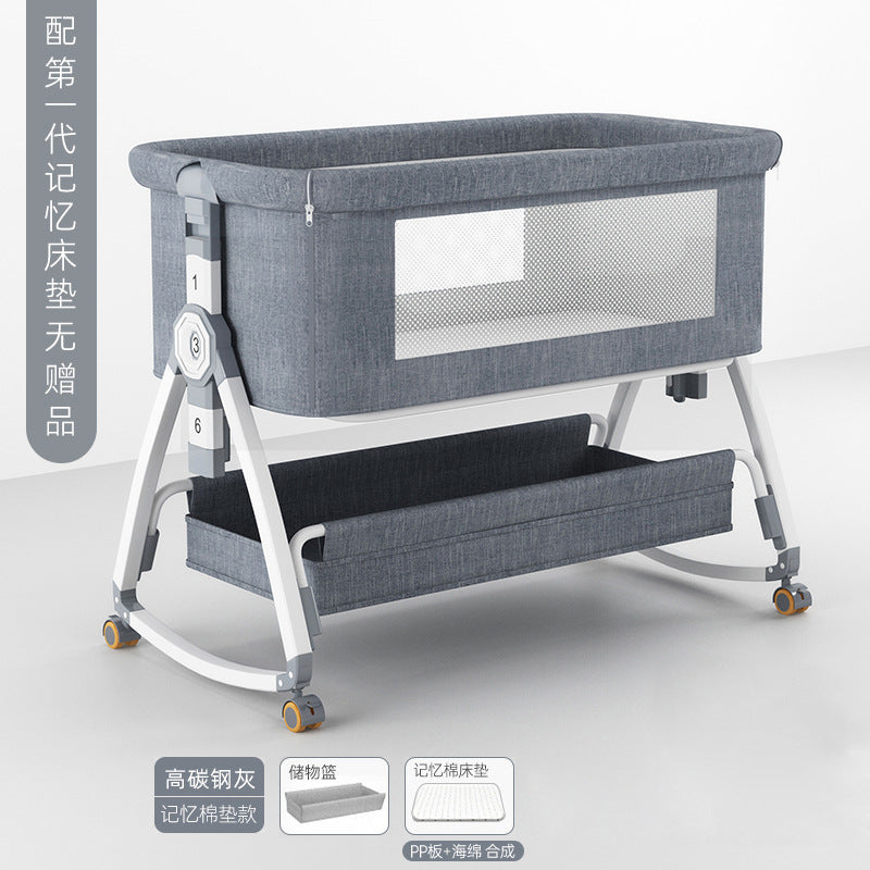 Baby crib - portable, foldable, multi-functional bassinet - newborn & toddler convertible bed