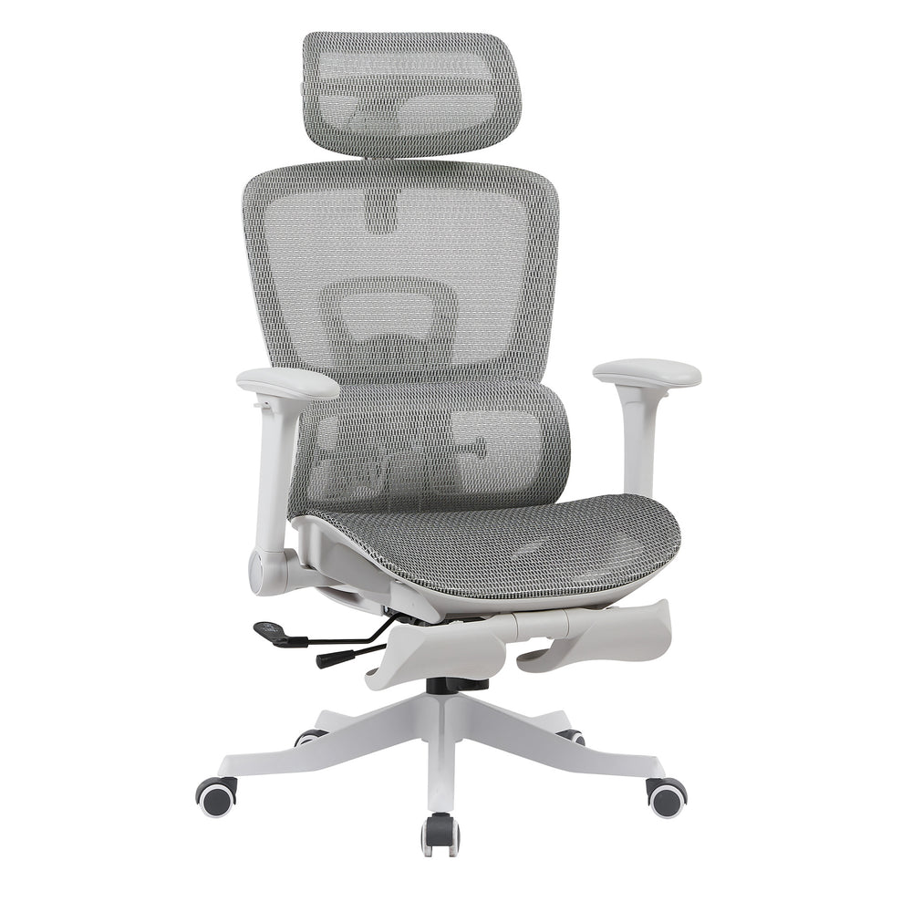 【in stock】ergonomic chair with swivel backrest - comfortable for extended sitting, ideal for dorms, study, office, and adjustable height computer chair
