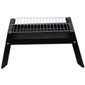 Outdoor bbq grill, portable folding charcoal grill for home use, wood burning bbq pit for outdoor cooking and camping