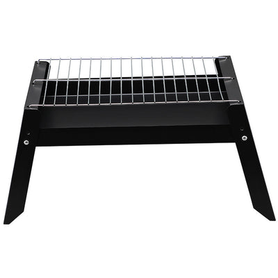 Outdoor bbq grill, portable folding charcoal grill for home use, wood burning bbq pit for outdoor cooking and camping