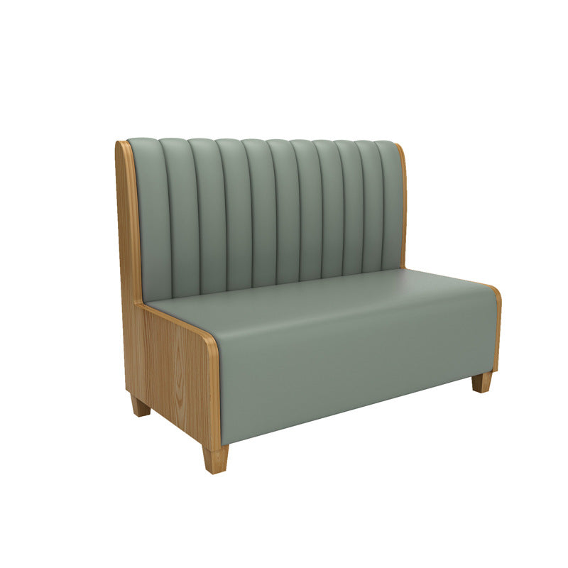 Coffee Western Restaurant Solid Wood Wall Card Seat Sofa Hotel Commercial Catering Hot Pot Milk Tea Shop Table and Chair Combination