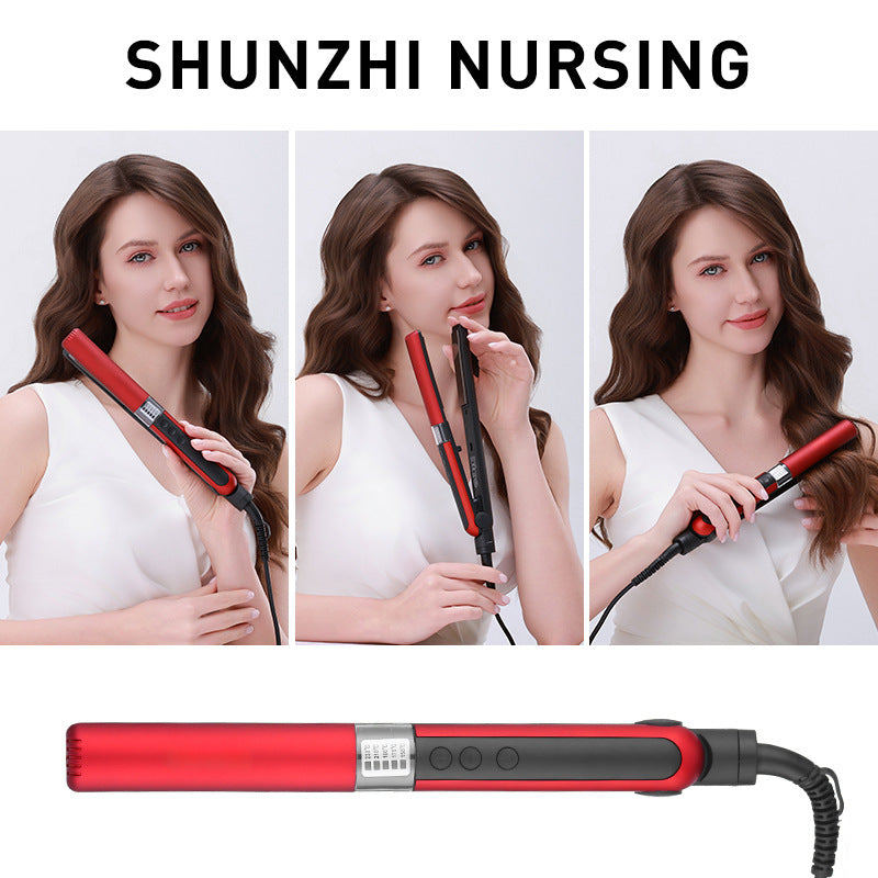 new arrival five-speed temperature-adjustable hair straightener, straight hair and curly hair dual-purpose electric curling iron, ceramic splint hair iron