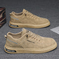 2025 new spring breathable men's skate shoes, trendy ins style, athletic casual slip-ons, easy-on shoes for students