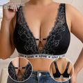 fashionlacesexy bottom women's plus sizeintimates thin breathable beautiful back plaidplus size bra