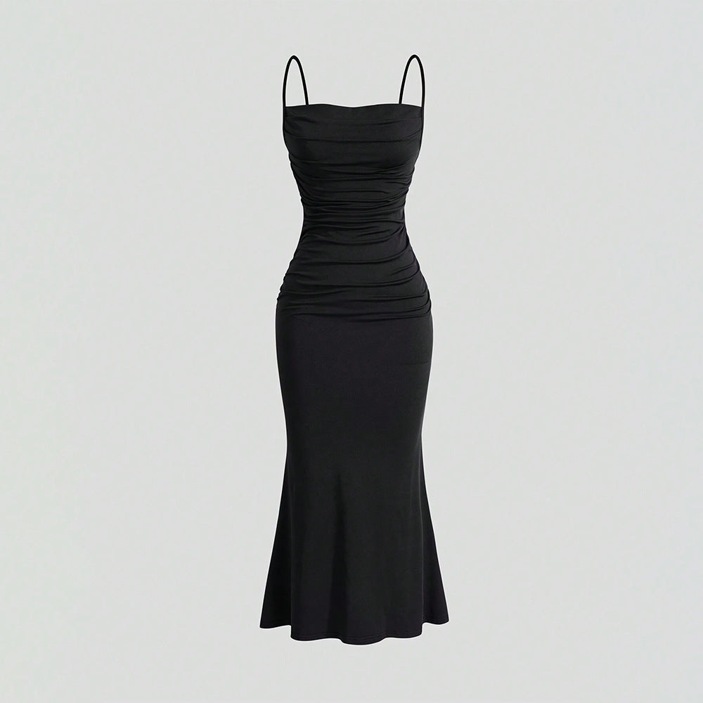 Amazon sexy halter dress - high waist, tie-waist, bodycon maxi dress - petite-friendly, seriously stunning
