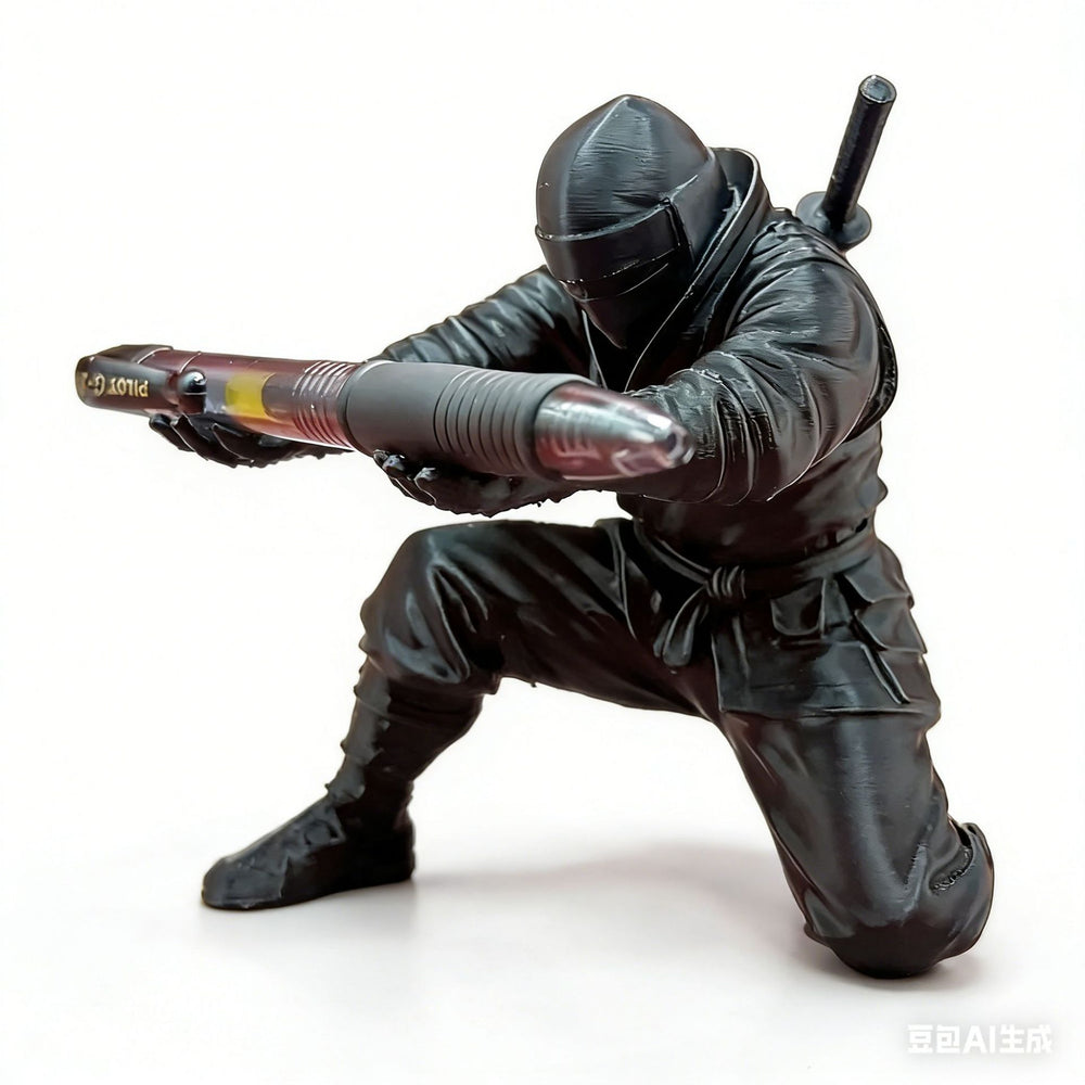 New cross-border 3d printed ninja pen holder 3d pen holder office classroom desktop decoration ornaments storage creative stand
