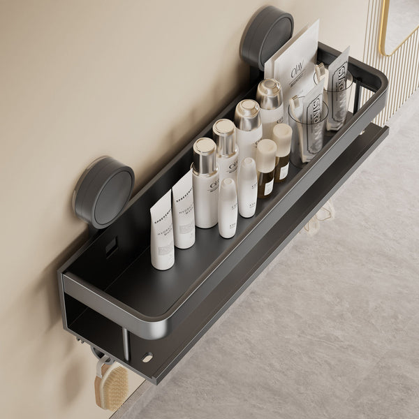 Wall-mounted super thick toilet rack thickened bathroom suction cup space toilet toilet storage wall-mounted wash