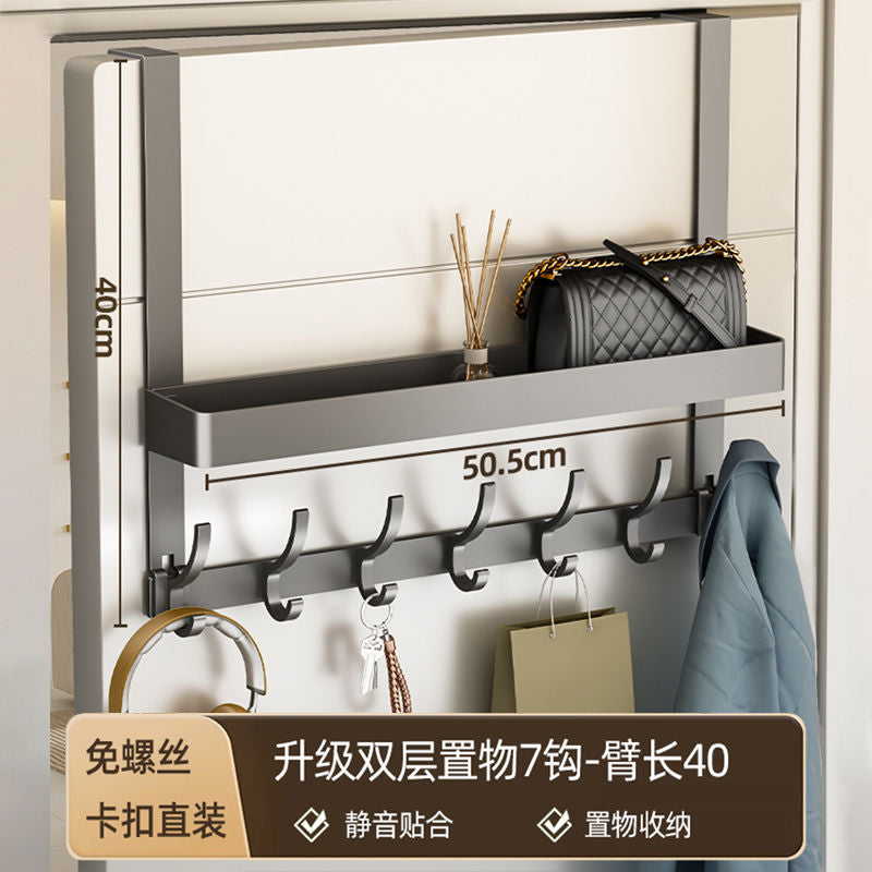No punching door back hook hanger coat hook storage rack clothes storage rack artifact door back wall hook dormitory