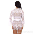 Women's sexy lingerie lace babydoll dress - sheer & seductive nightwear