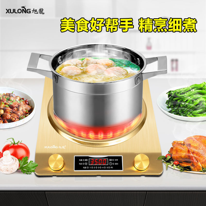 Factory direct sales concave induction cooker 3500w commercial high power hot pot stir-fry battery stove induction cooker cross-border