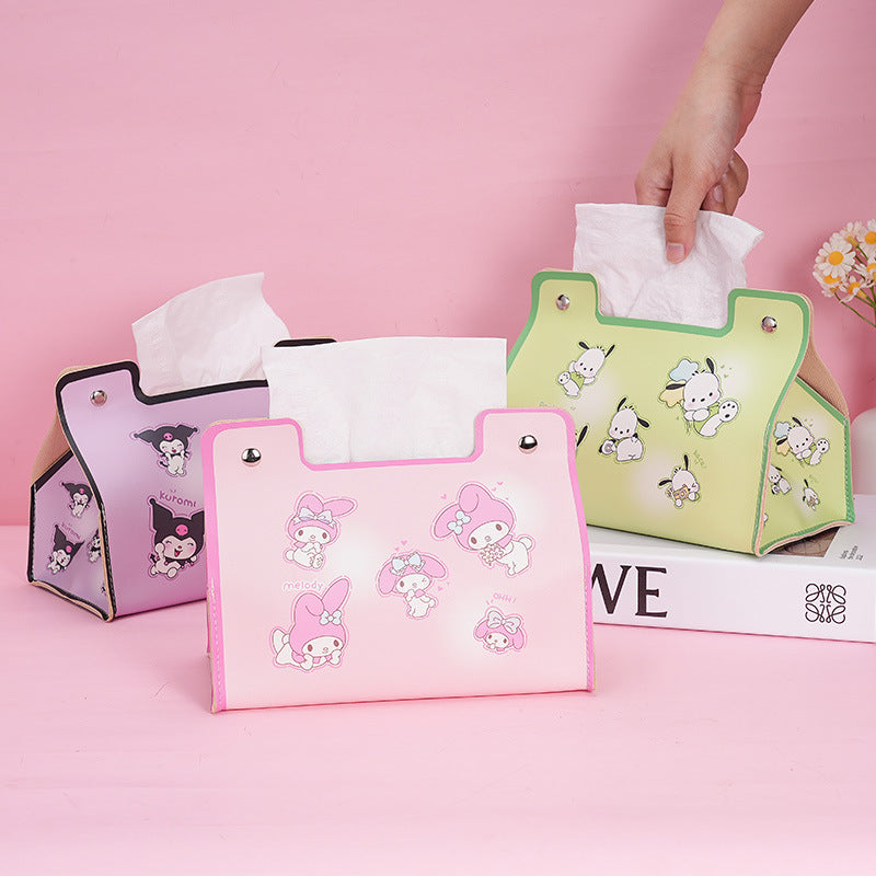 Cute cartoon tissue box household car universal pumping box living room dining room bathroom kitchen waterproof pumping box
