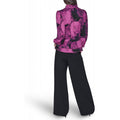 Amazon fashion pure desire v neckprintinglong sleevesshirt women's  spring new arrivalrufflestops women