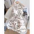 Women's new summer fashionable elegant floral print sleeveless a-line mini dress - perfect for going out and dating
