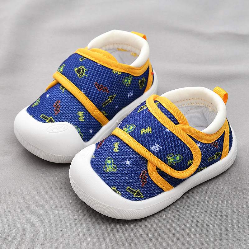 Toddler shoes for baby boys 0-1-3 years old, infant shoes for spring and autumn, soft sole, non-slip, breathable, and secure fit for baby girls