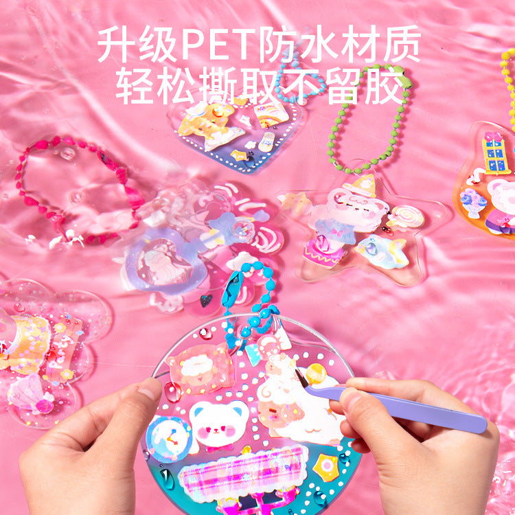 Diy guka stickers birthday gifts for girls playing house cartoon accessories toys storage kids educational stalls