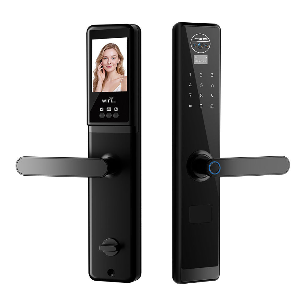 exclusive supply of one-touch smart lock 3d face remote video intercom fingerprint lock password lock swipe card electronic lock