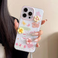 Suitable for iphone16 stereo cream rubber flower mobile phone case apple 17promax cute puppy anti-fall hard case