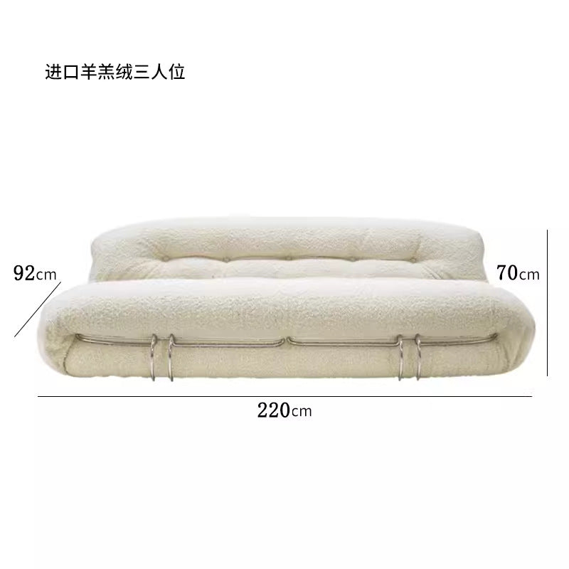 Li scandinavian designer hippo sofa retroaccessible luxury casual lazy cashmere casual single sofa chair solid wood