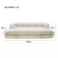 Li scandinavian designer hippo sofa retroaccessible luxury casual lazy cashmere casual single sofa chair solid wood