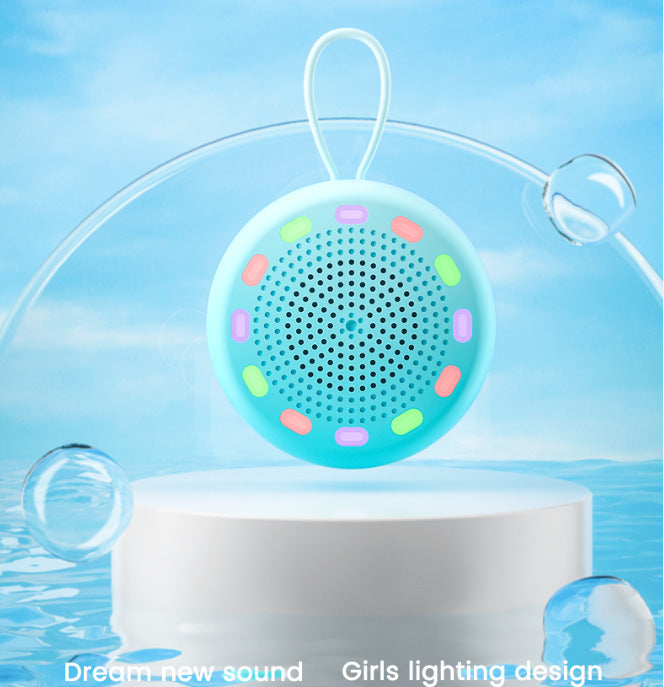 Longweishi d3 wireless bluetooth illuminated mini speaker - stylish color-changing lights, deep bass, tws interconnect, outdoor speaker