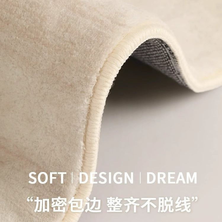 Carpet living room bedroom  new bedside light luxury high-end floor mat thick large area full coverage stain-resistant easy to care for