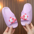 2024 kids' slippers - summer home, girls' cartoon indoor/outdoor, bathroom baby slippers, ages 3-9, cute sandals