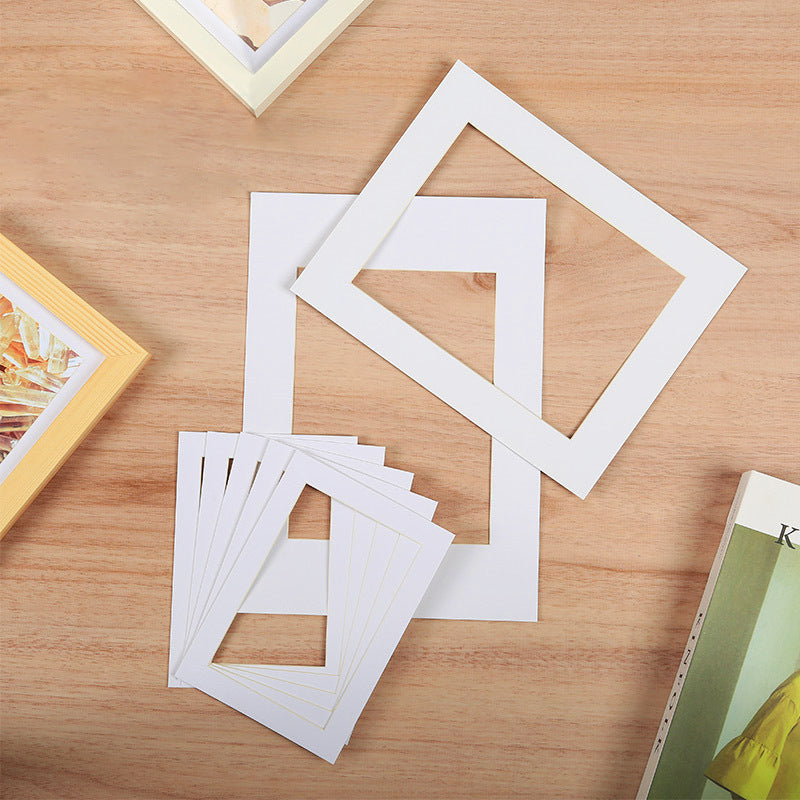 Photo frame picture frame lined cardboard mounted A4a3 paper 10 inch 12 16 18 20 24 square 4k8K white