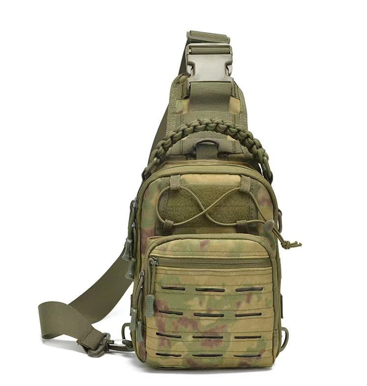 New multi-functional laser breast bag, waterproof portable breast bag for outdoor sports travel, men's shoulder messenger bag.