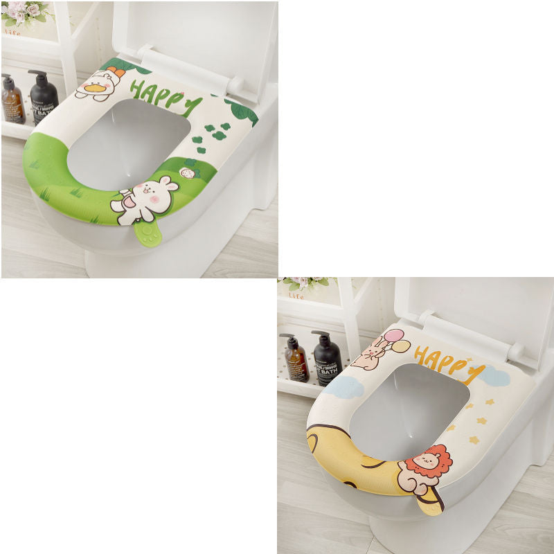 Toilet eva all year roundneutralsummer washable for homewaterproofthickened no-wash adhesive seat cushion toilet cover seat