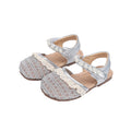 Vancahao girls' sandals -  summer new korean style children's fashion beaded closed-toe princess shoes for babies