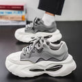 Men's shoes 2025 spring new thick soleeasiest for matchniche stylefashioncasual youth sports heightening dad shoes men