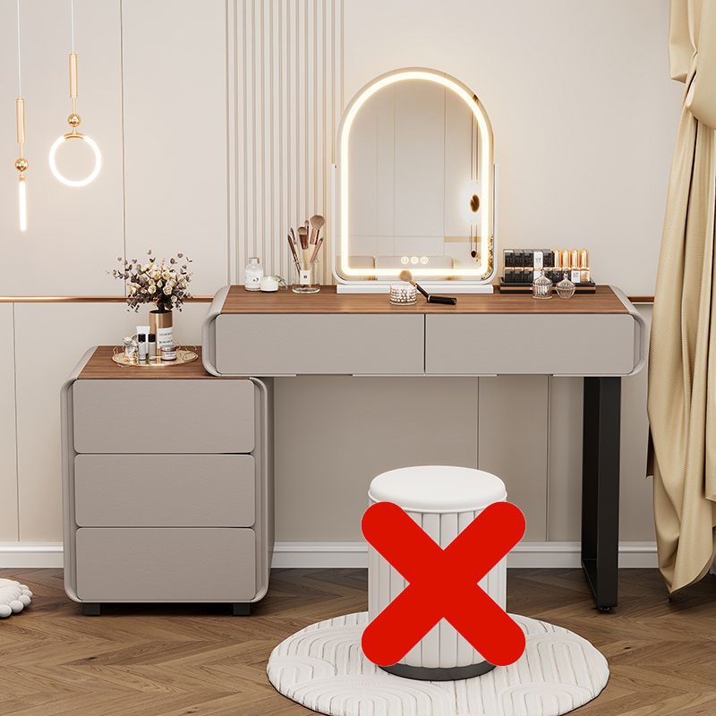 new master bedroom vanity table - solid wood, light luxury, high-end feel, chest of drawers integrated makeup vanity, bedroom makeup table