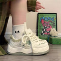 Kids' soft-soled shoes:  spring new arrivals - girls' athletic sneakers for mid-to-large children, anti-slip, fashionable skate shoes, trendy style
