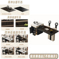 New rock slab island table all-in-one solid wood telescopic tea table small apartment modern for home multifunctional dining table