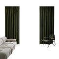 French retro olive green blackout curtains for living room and bedroom, velvet fabric, thickened curtain fabric, shaoxing curtain wholesale