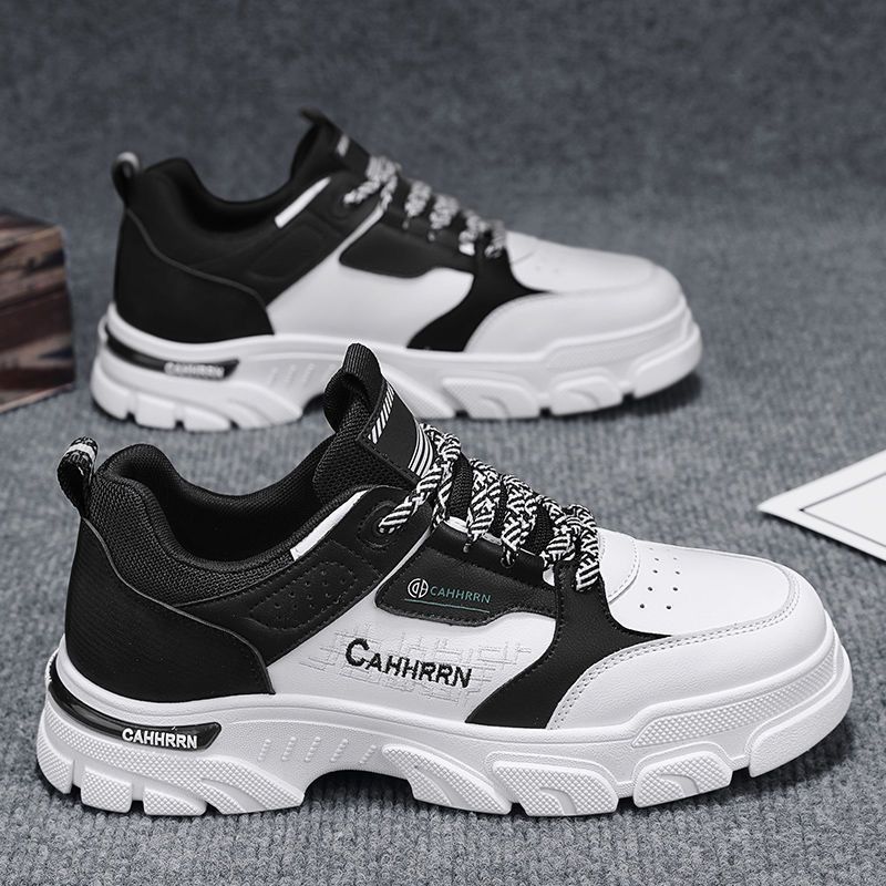 Men's shoes 2025 new spring collection: height-increasing athletic work sneakers, youth casual low-top martin boots