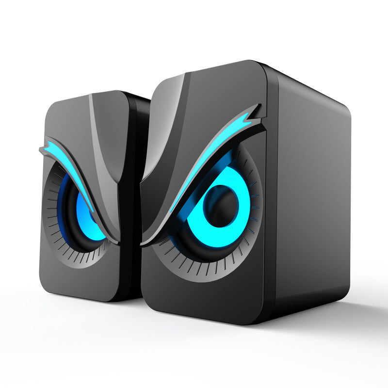 New rgb gaming speaker wired sound system 2.0 desktop computer speakers multimedia tabletop laptop mini speakers