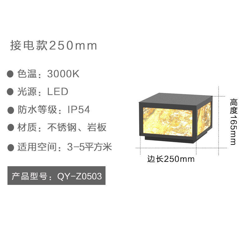 Solar lights, outdoor garden lights, landscape lights, waterproof lawn lights, solar column lights, wall lights, slate lights