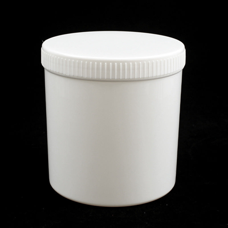 High temperature resistant 1l/1000ml food grade solder paste barrel facial mask powder plastic barrel sealed jar with screw mouth and inner pad