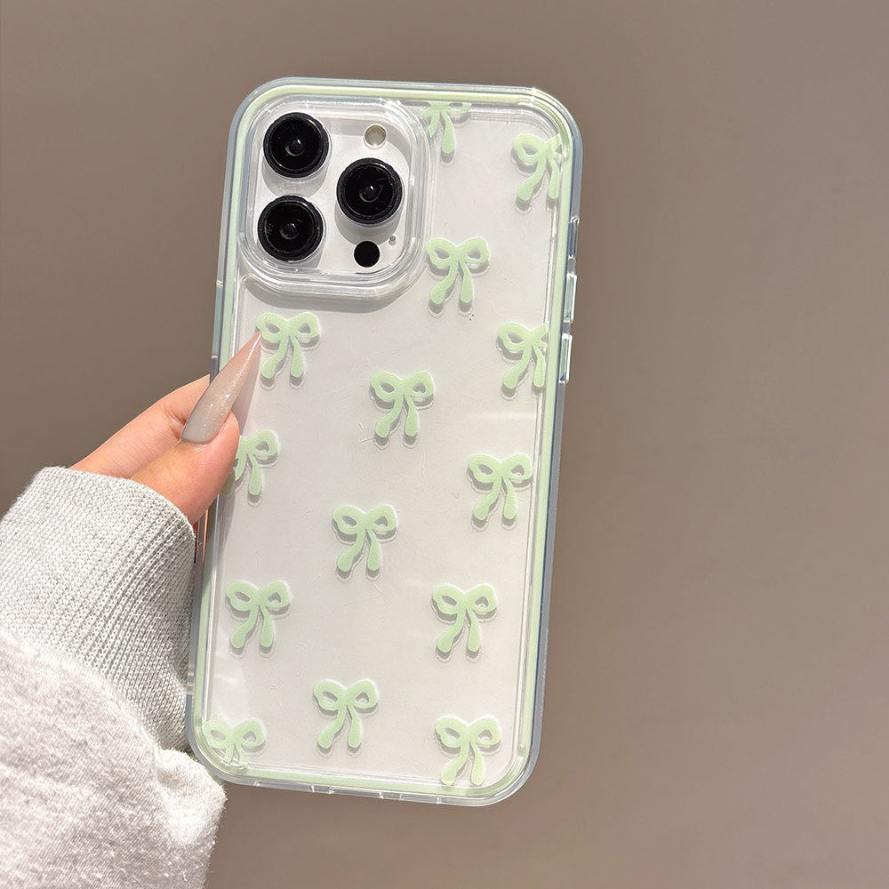 Bold full-screen bow colorful two-in-one suitable for iphone 17 mobile phone case apple 16 mobile phone protective cover 15