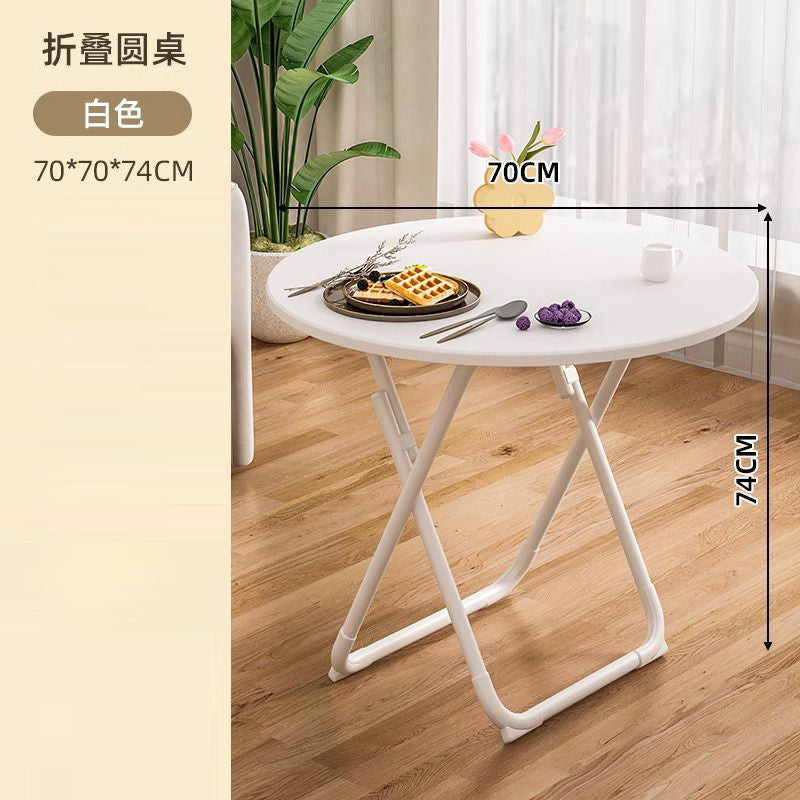 For homefoldable table small apartment table and chair combination simple dining table balcony dining table portable small round table stall square table