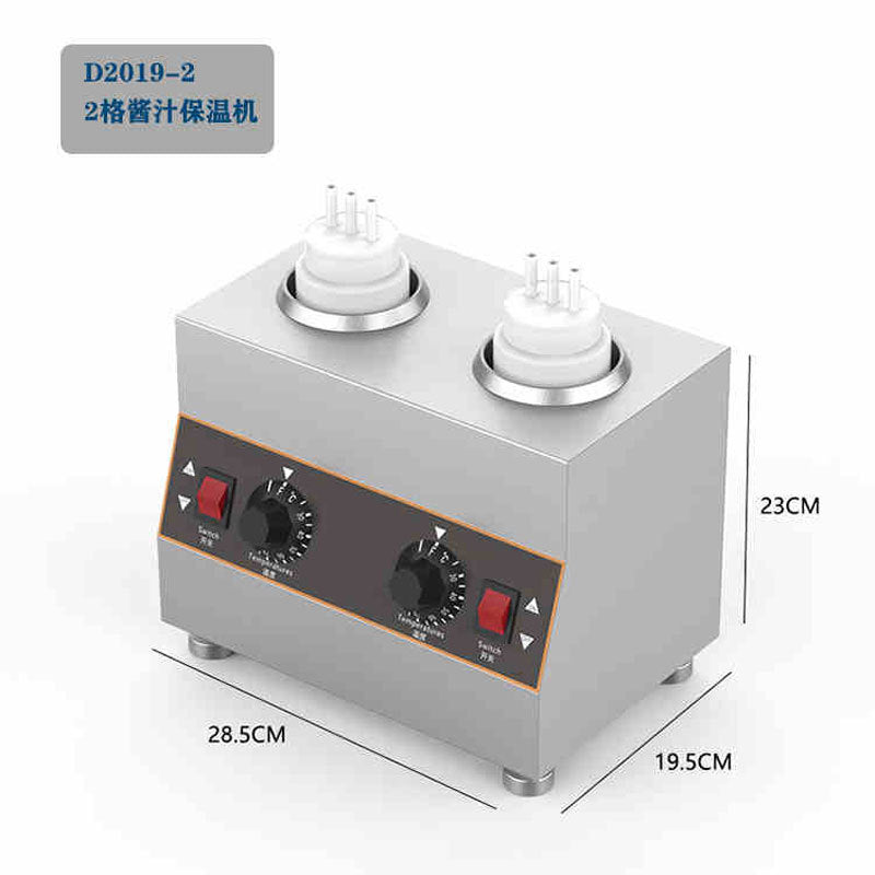 Sauce warmer machine commercial sauce machine thermostatic container chocolate sauce jam warmer stove heating single double three cylinder