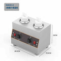 Sauce warmer machine commercial sauce machine thermostatic container chocolate sauce jam warmer stove heating single double three cylinder