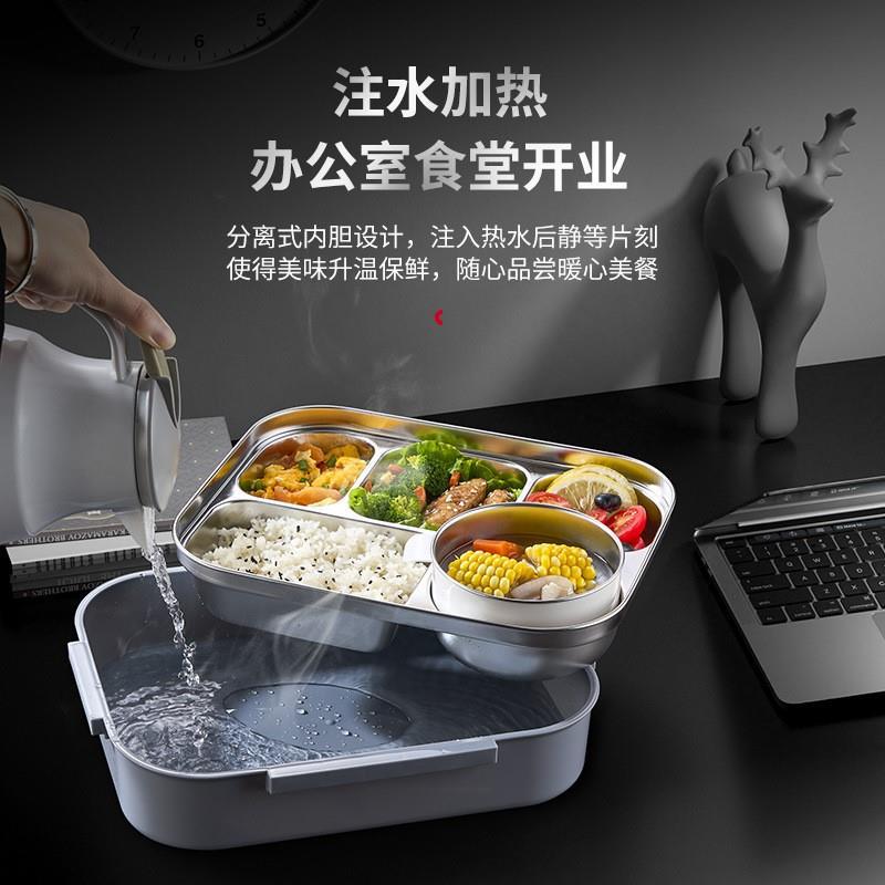 Food-grade extra large lunch box for work, microwaveable 316 stainless steel lunch box, student thermal insulation sealed box