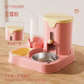 Cat bowl dog bowl feeder water dispenser cat food bowl stainless steel pet water double bowl pet automatic feeder