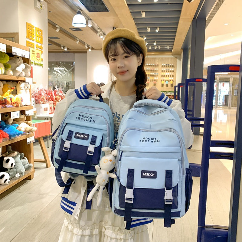 New Small Mini Backpack Nylon Student School Bag Large Capacity Lightweight Girls Simple Female College Student Backpack