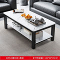 Living room coffee table for home office tempered glass tea table casual italian small apartment double-layer rectangular tea table