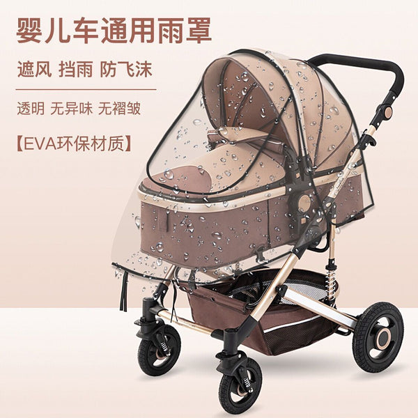 Twin stroller rain cover child car windshield baby umbrella car rain cover stroller protective cover raincoat